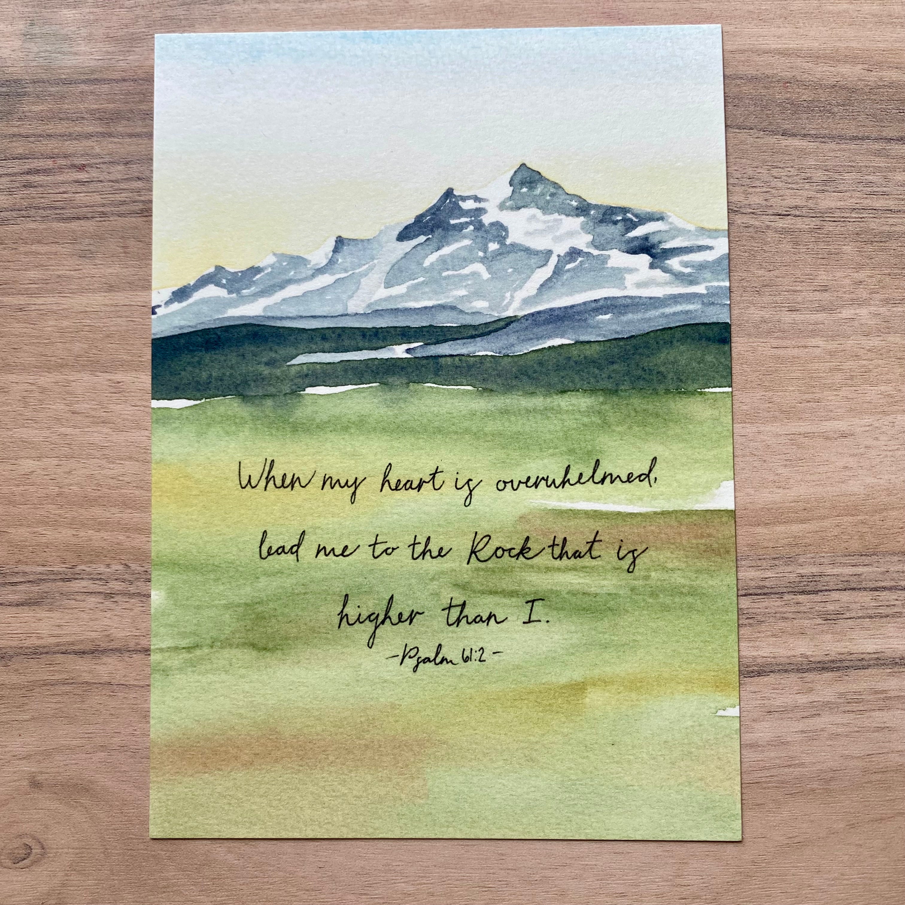 Psalm 61:2 Mountain Print