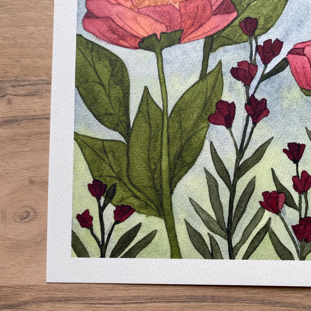 Red Poppies Print