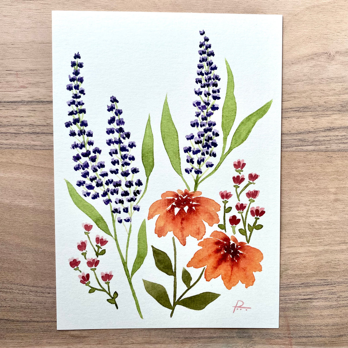 Flowers in Watercolor - Print