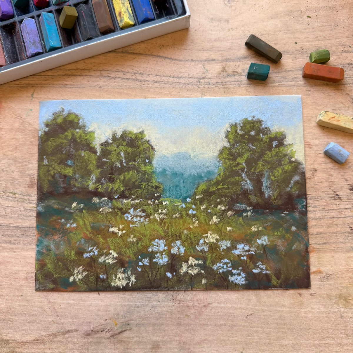 September Sunset - Original Soft Pastel