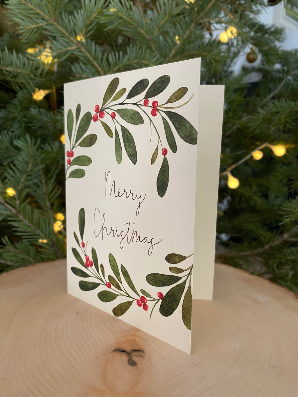 Merry Christmas Card - Wreath